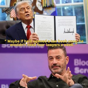 T.r.u.m.p Mocks Kimmel’s Law Degree